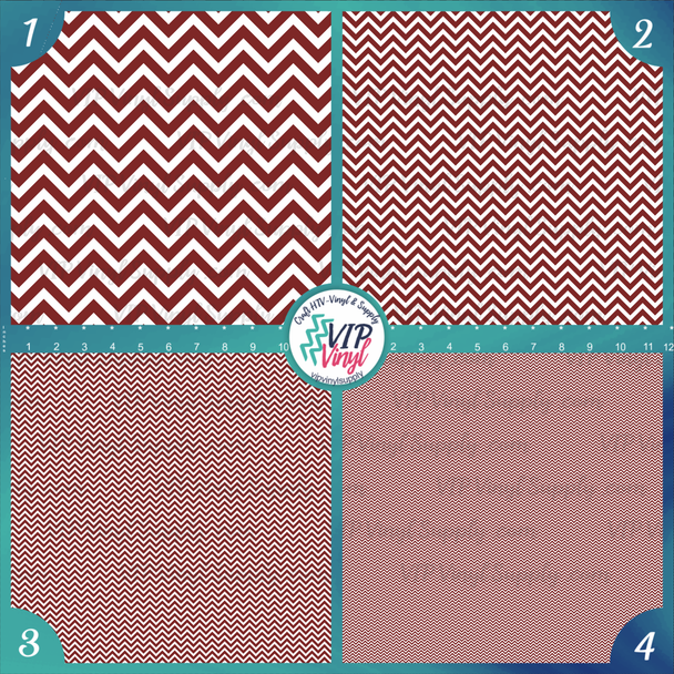 Patterned HTV Vinyl - Maroon & White | VIP Vinyl Supply