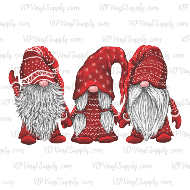 Santa Gnomes Christmas Transfer | Red – xG1sC |   DTF Transfer