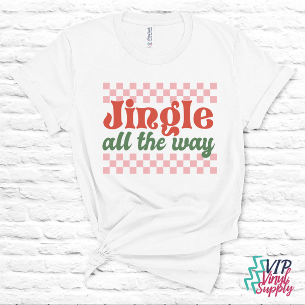 Jingle all the way Christmas DTF Transfer | VIP Vinyl Supply