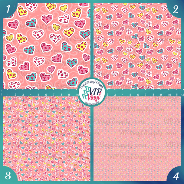 Hearts | patterned HTV Vinyl