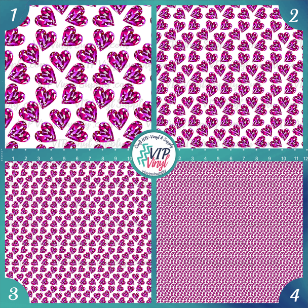 Hearts | patterned HTV Vinyl