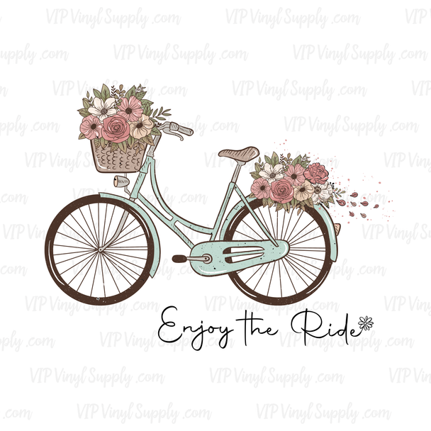 Bicycle Enjoy the Ride Sublimation Transfer