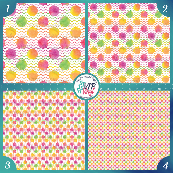 Watercolor Patterned Vinyl HTV