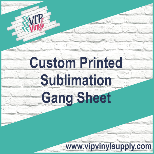 Custom Printed Sublimation Gang Sheet