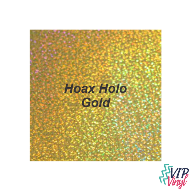 12" x 6"  StarCraft Magic - Hoax Holo Gold - Holographic Adhesive Vinyl -