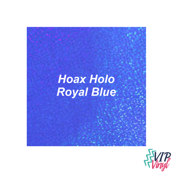 12" x 12"  StarCraft Magic - Hoax Holo Royal Blue - Holographic Adhesive Vinyl -