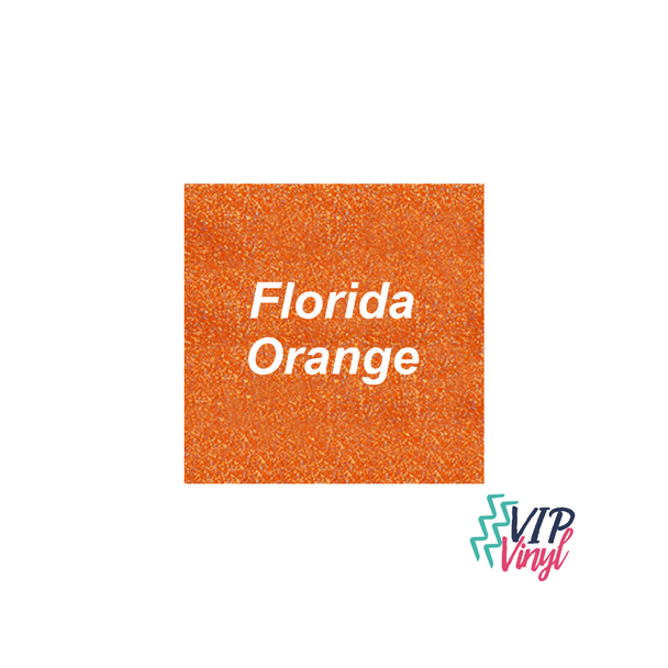 12" x 5 Feet Florida Orange Glitter HTV -   Stahls’ CAD-CUT® - Glitter Flake Heat Transfer Vinyl -