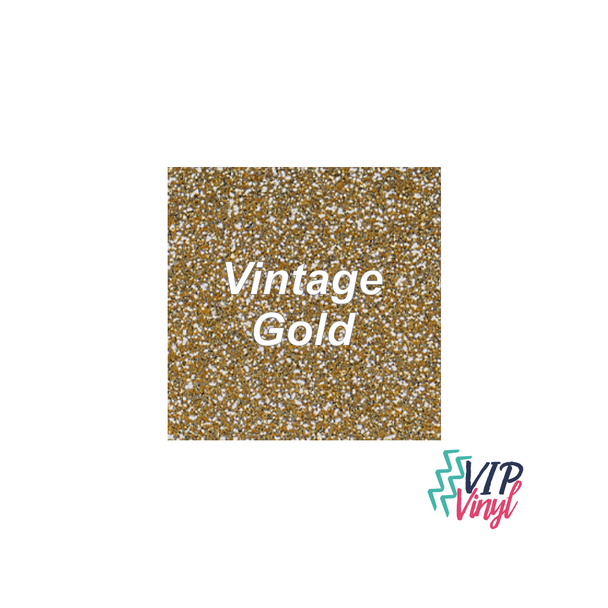 12" x 5 Feet Vintage Gold Glitter HTV -   Stahls’ CAD-CUT® - Glitter Flake Heat Transfer Vinyl -