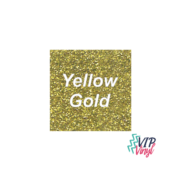 12" x 5 Feet Yellow Gold Glitter HTV -   Stahls’ CAD-CUT® - Glitter Flake Heat Transfer Vinyl -