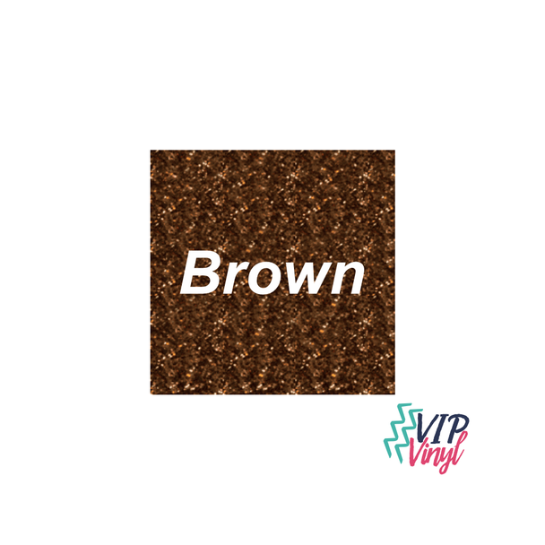 Brown Glitter HTV - 12" x 12"  Stahls CAD-CUT® - Glitter Flake Heat Transfer Vinyl -