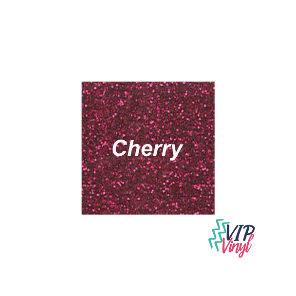 Cherry Glitter HTV - 12" x 12"  Stahls CAD-CUT® - Glitter Flake Heat Transfer Vinyl -