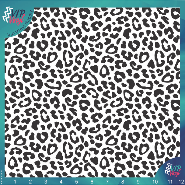 Clear patterned adhesive vinyl - Cheetah