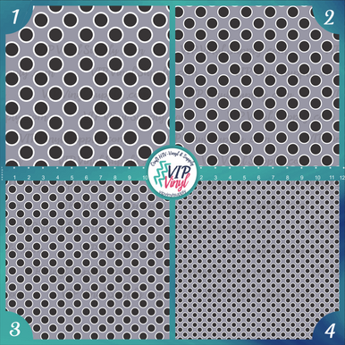 Large Polka Dots Patterned Vinyl or HTV - Black, Gray & White, Outdoor  Adhesive Vinyl or Heat Transfer Vinyl