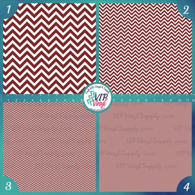 Printed Pattern - Chevron Red - Heat Transfer Vinyl