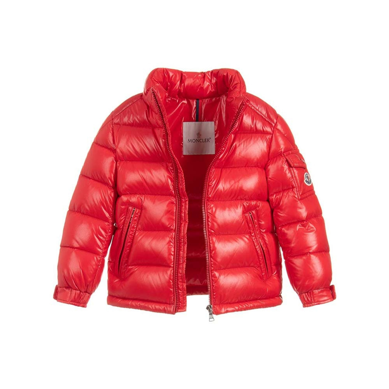 Red moncler sales baby coat