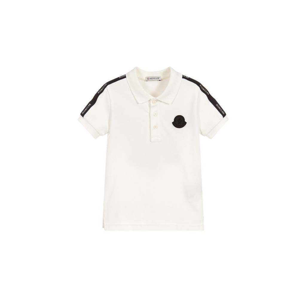 Polo Shirt Moncler Baby Shorts Set Moncler Enfant Teen Boys White