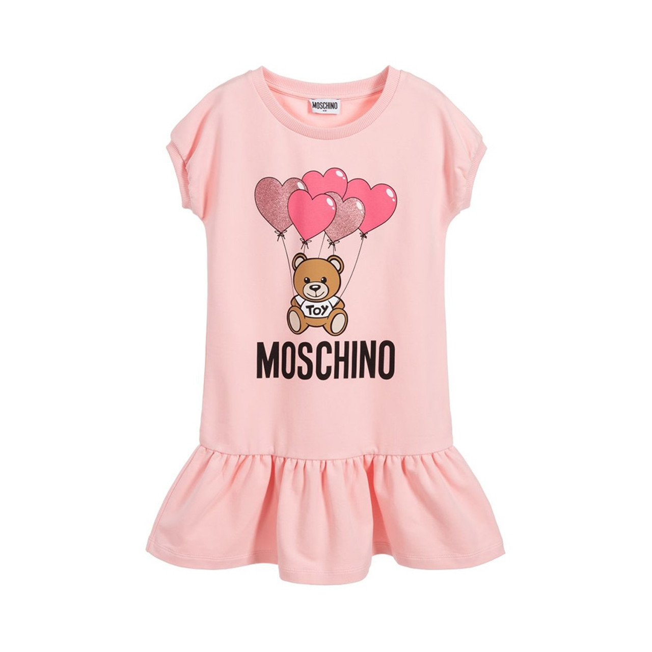 Moschino Heart Balloons Teddy Bear Maxi T-shirt