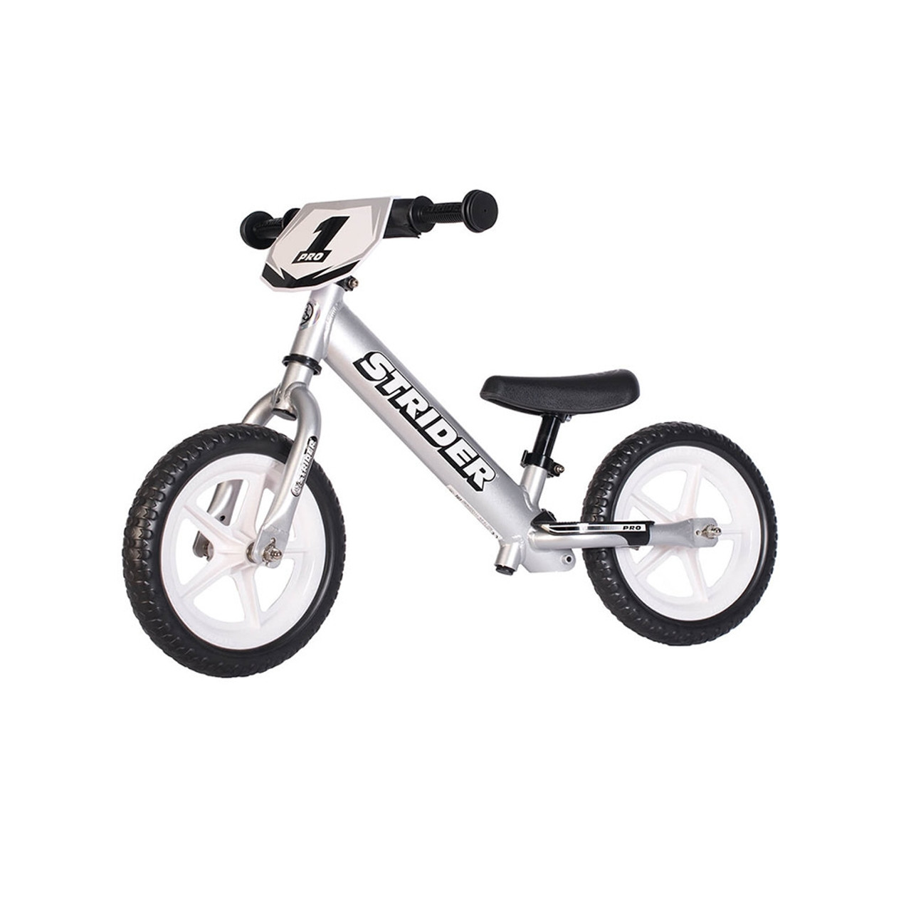 Strider 12 pro Balance Bike Silver