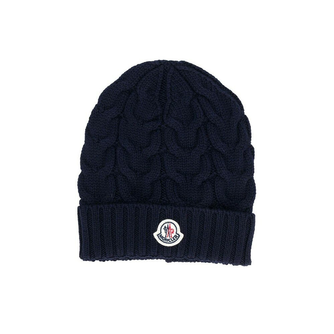 Navy moncler shop hat