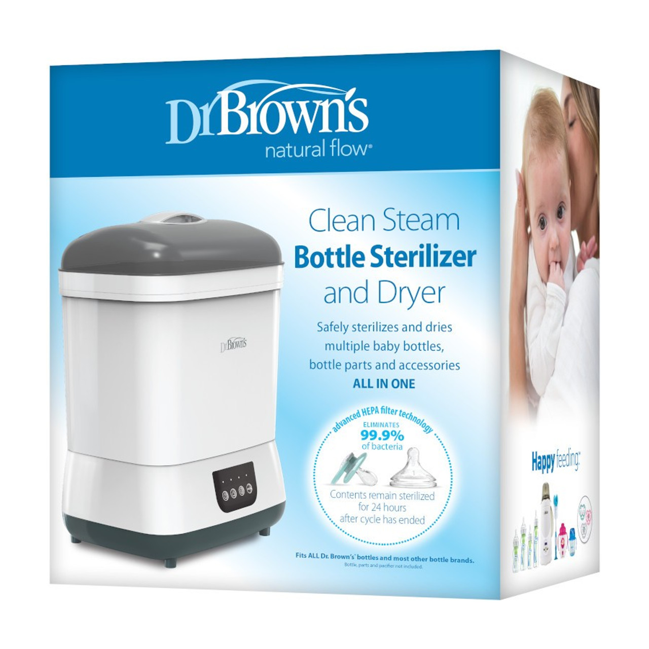 Dr. Brown's® Bottle Sterilizer and Dryer. Steam sterilize and dry baby  bottles, pacifiers and more! 