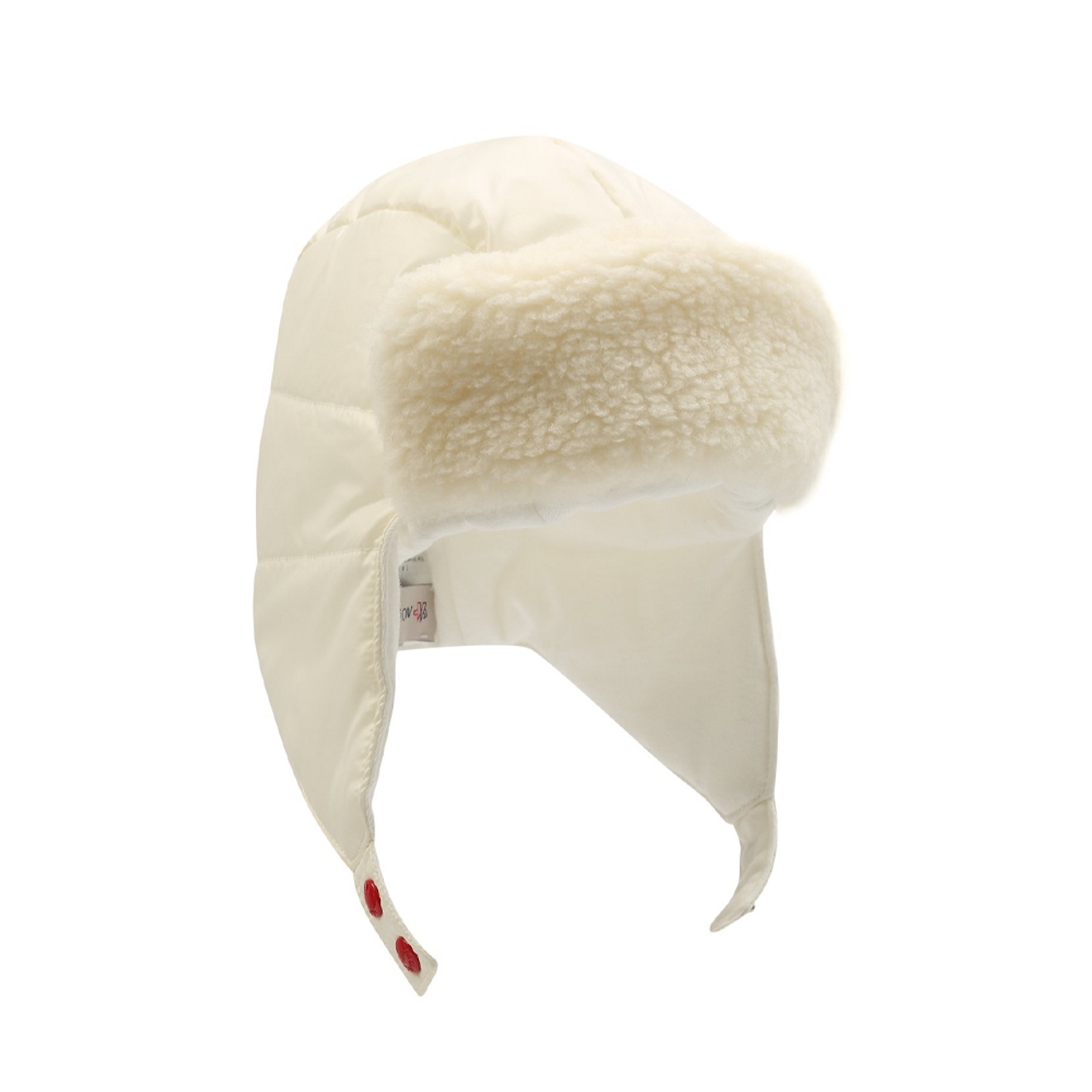 Moncler Hat W Ear Flaps Silk White 21FW