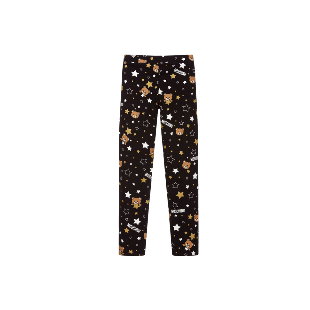 Moschino Girl Allover Bear Heart Printed Leggings