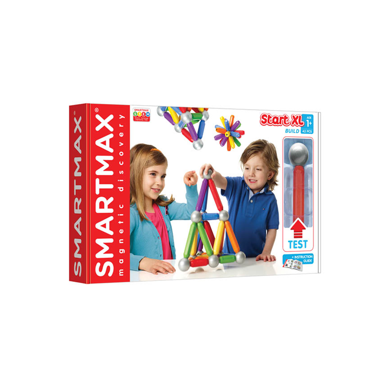 SmartMax Start XL (42 pcs) STEM Magnetic Discovery Building Set Featuring  Safe, Extra-Strong, Oversized Building Pieces for Ages 3+