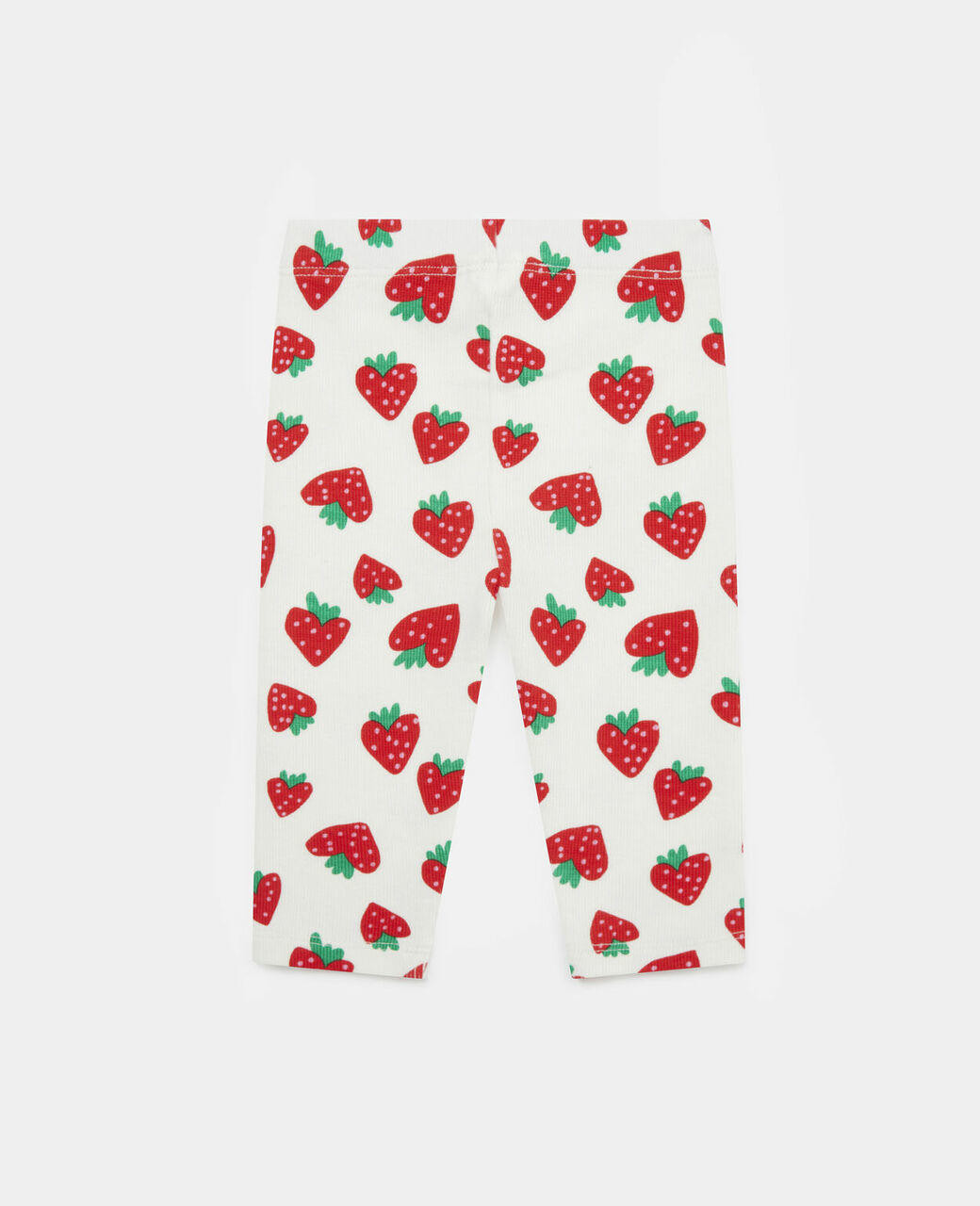 Stella McCartney BBGirl Strawberries Jersey Rib Leggings White