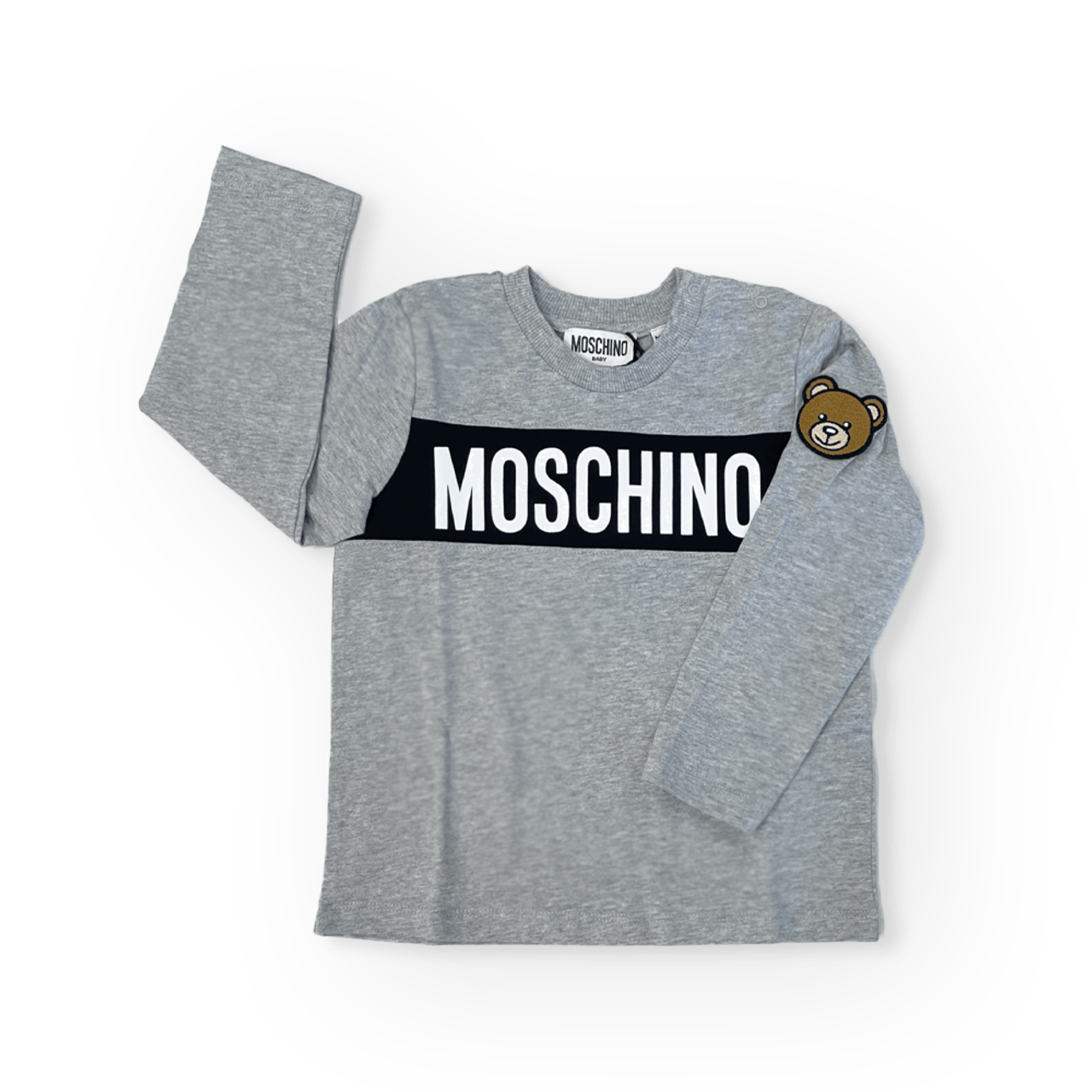 Moschino Long Sleeve T Shirt With Large Logo