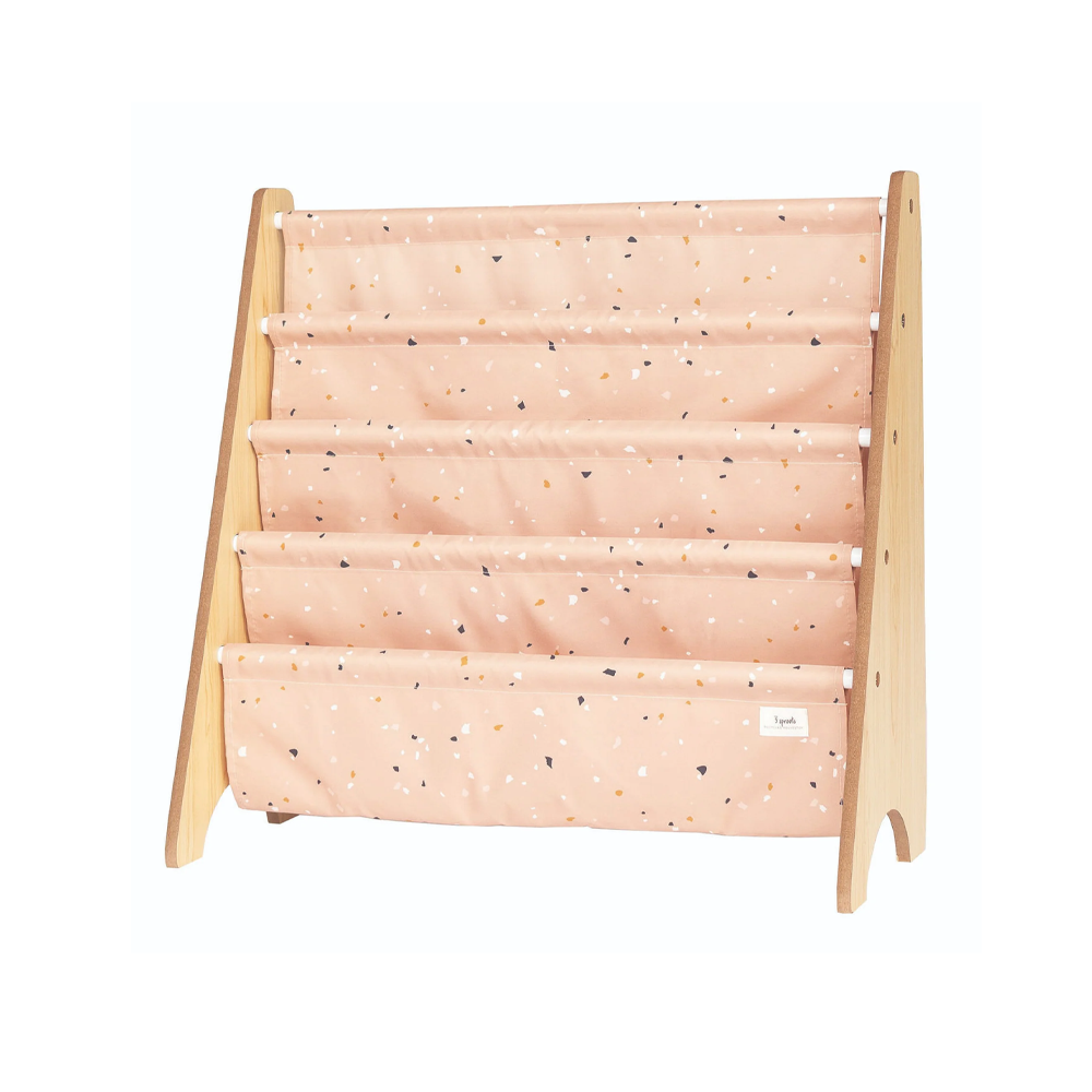 3 Sprouts Recycled Fabric Book Rack - Organize Books