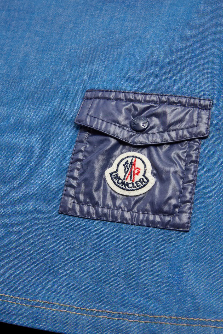 white christmas dresses Denim Shirt Dress - Moncler - Women
