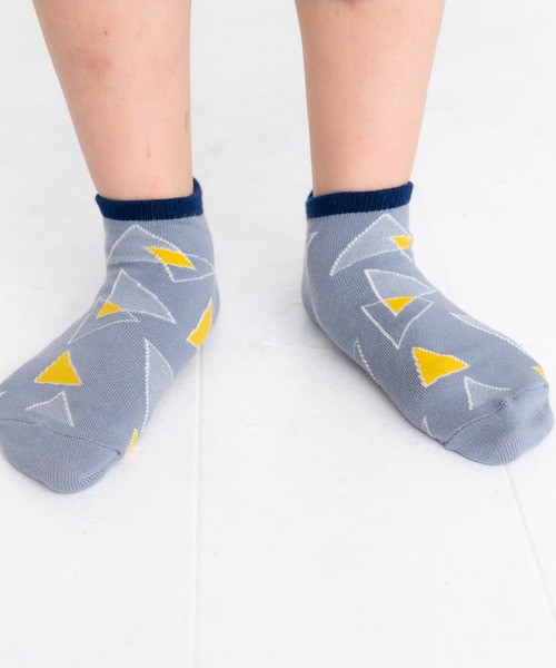 Sock Geometry Stample Ankle Socks 3P Kid’s Socks geometry S