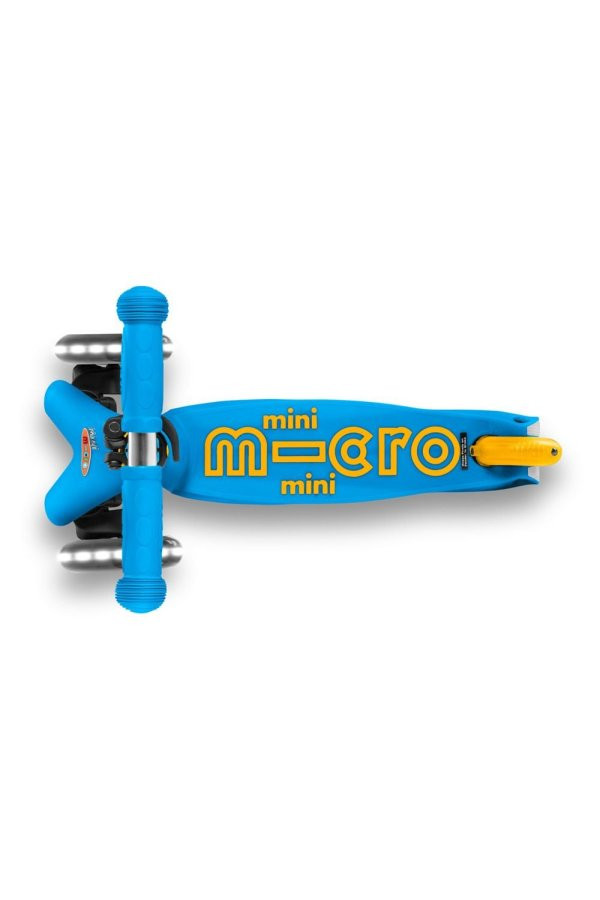 Mini Micro Deluxe LED Kickboard Ocean Blue