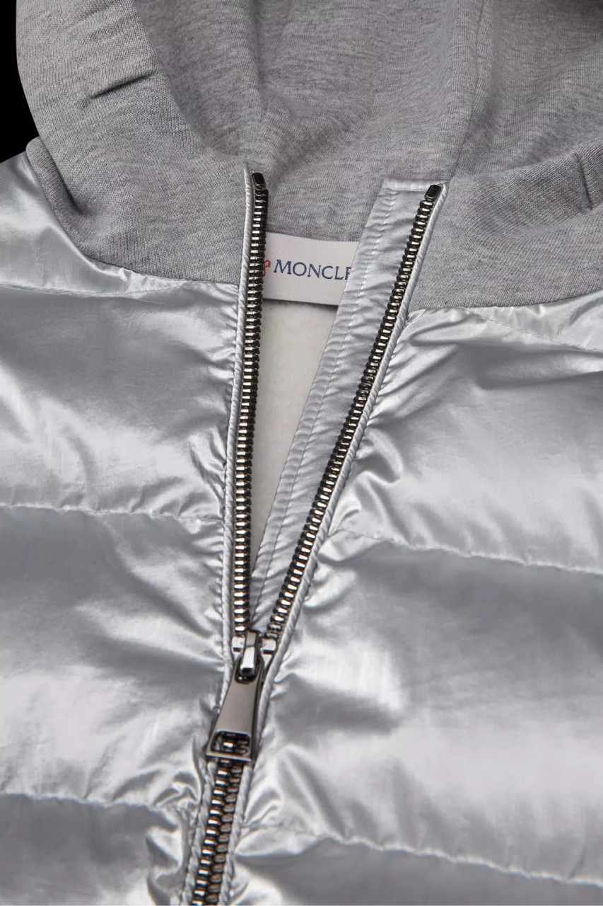 Moncler Zip Up Cardigan Sliver 980 8A