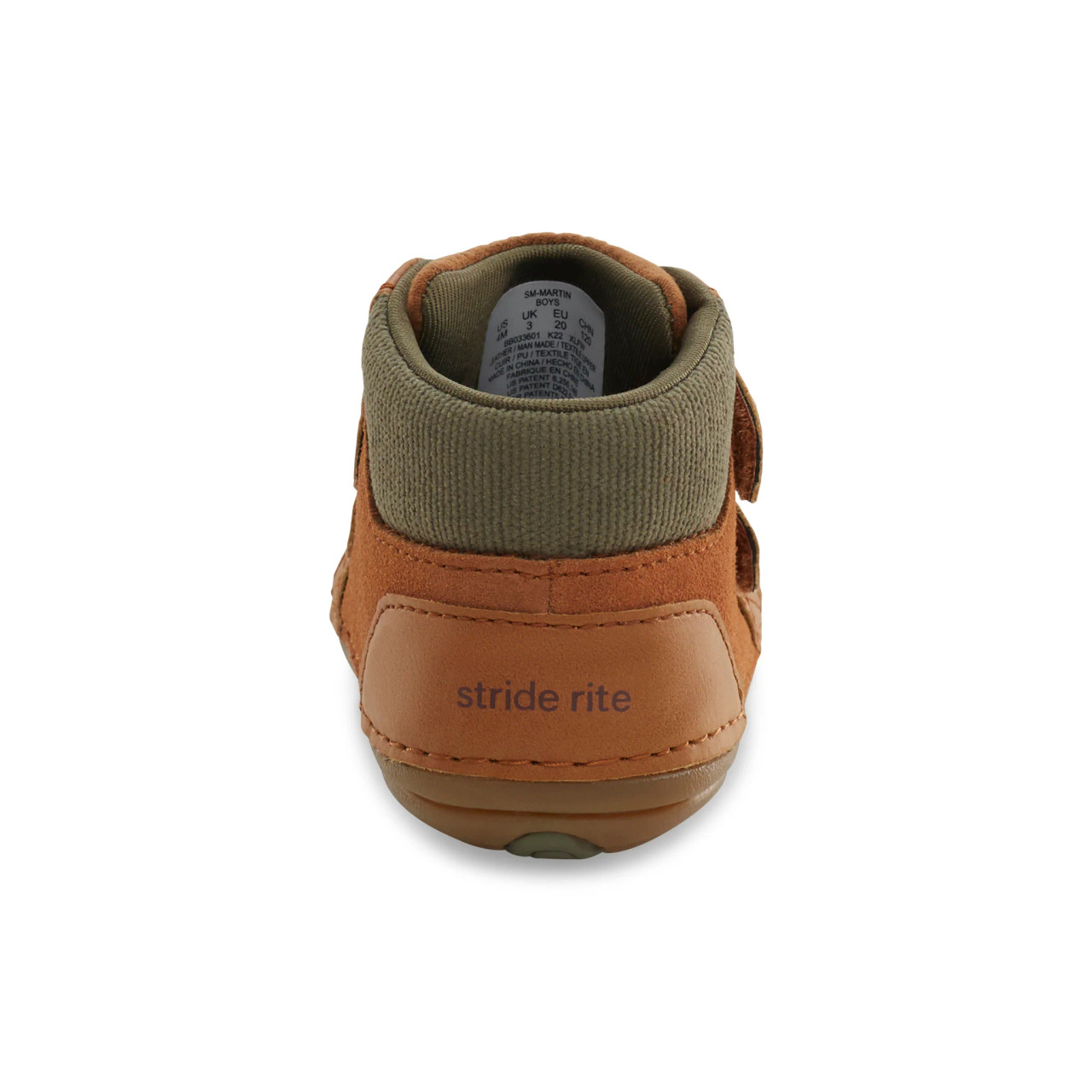 Stride Rite Kids Unisex Martin Boot Tan