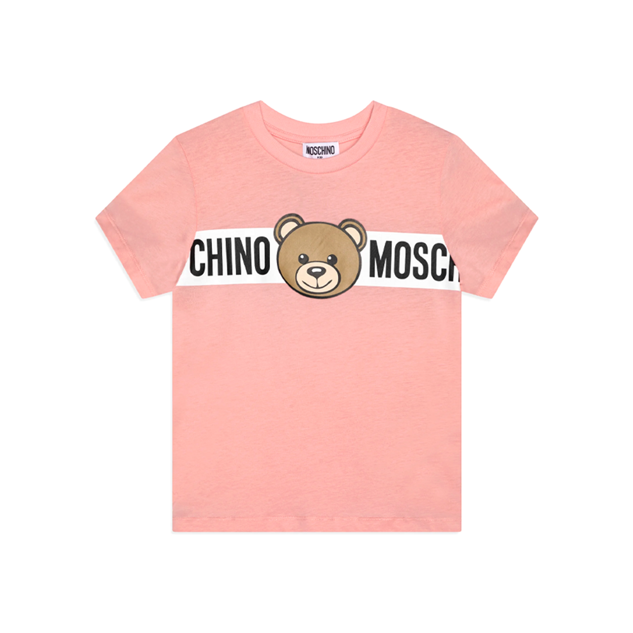 Moschino Kids Teddy Bear-patch cotton T-shirt - White