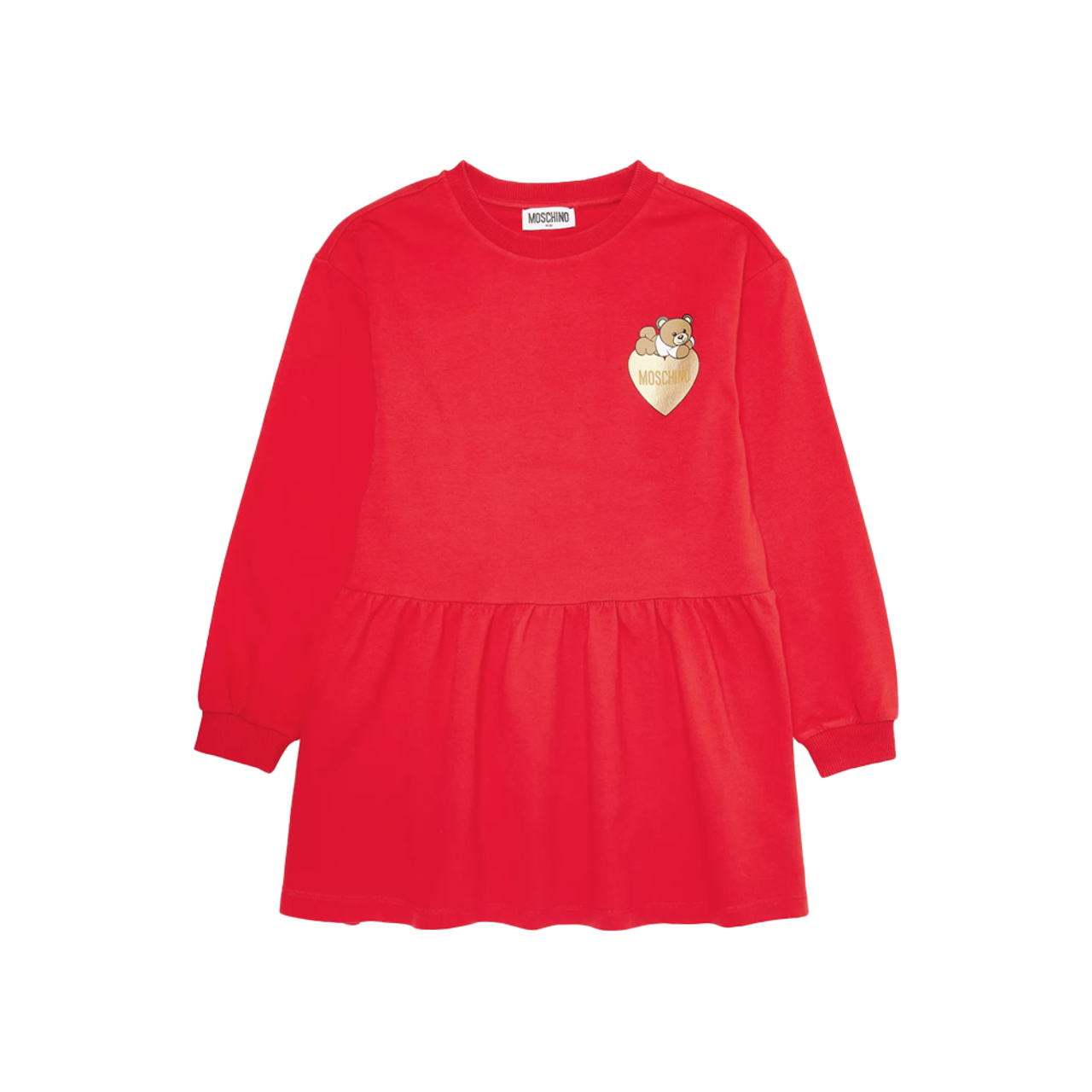 Moschino Ss Tee With Jumping Bear Over Txt Logo 24SSMoschino Moschino Ss Tee With Jumping Bear Over Txt Logo 24SSMoschino