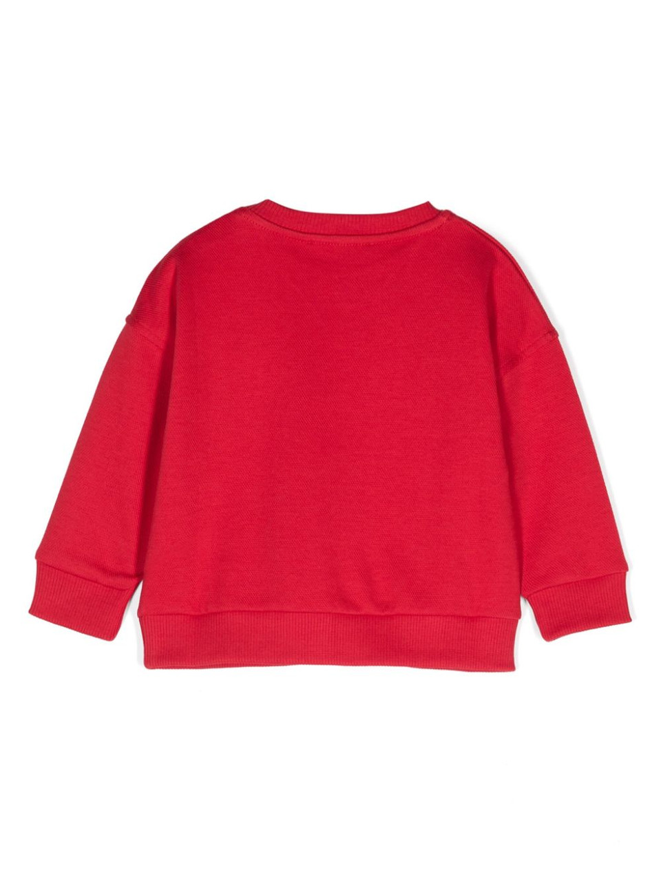 Moschino Baby Ls Sweatshirt With Two Bears Drawing Red 24FW