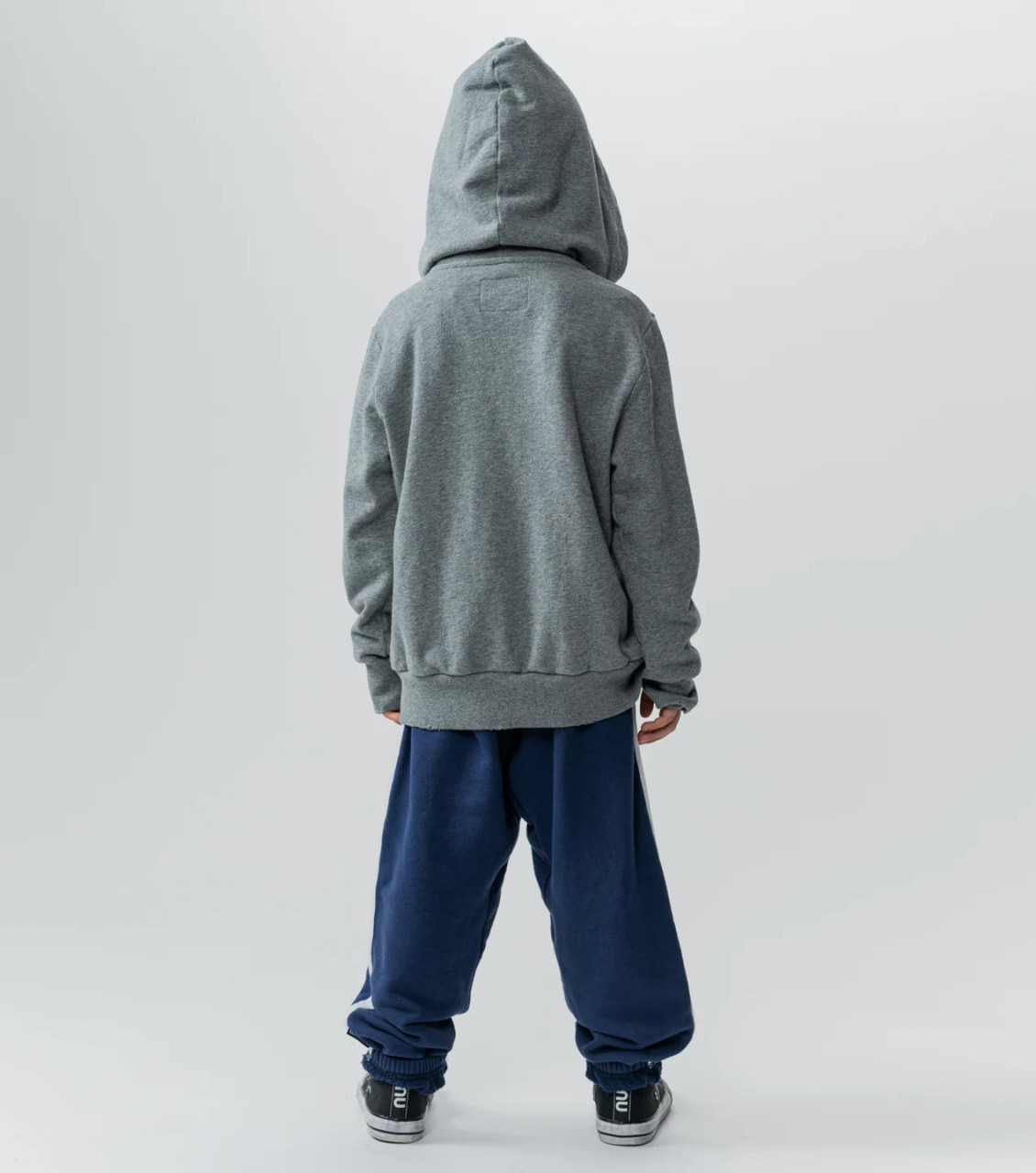 Nununu Side Eye Zip Hoodie Heather Grey 24FW