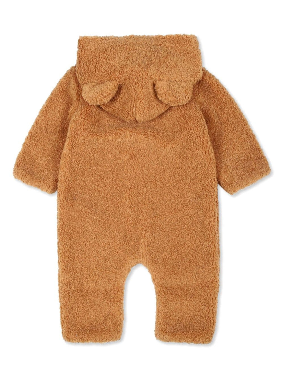 Moschino Baby Ls Hooded Fuzzy Bodysuit Brown 24FW - Main Image