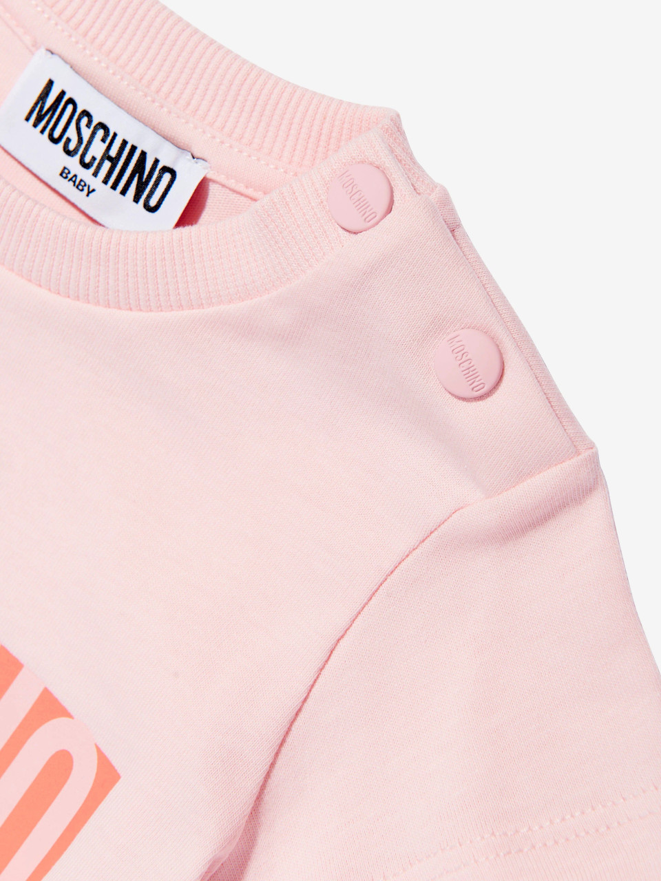 Moschino ロコウエストハントトンク 251V6A13094402 1555 Moschino Ss Txt Logo Tee With Bear Print 25SS ROSE