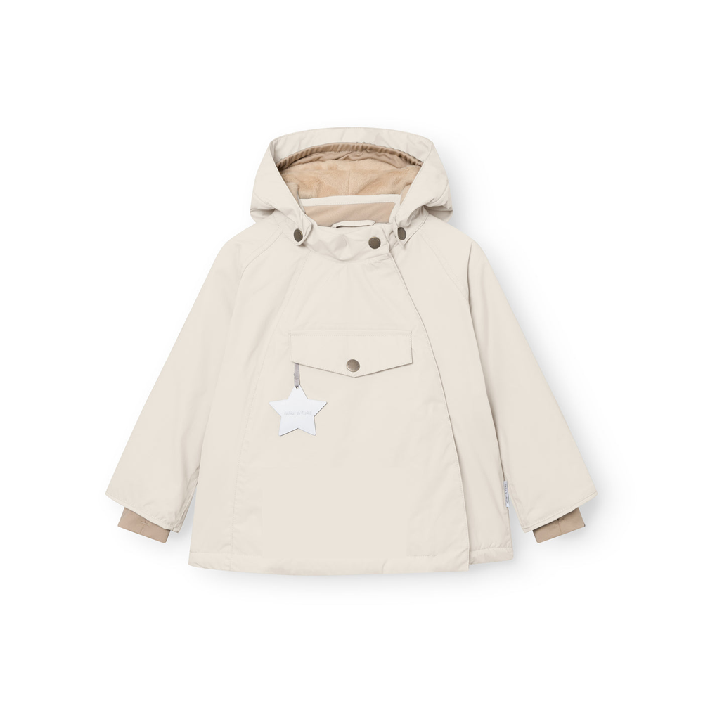 Mini A Ture Wang Fleece Lined Winter Jacket 25FW Angora Cream