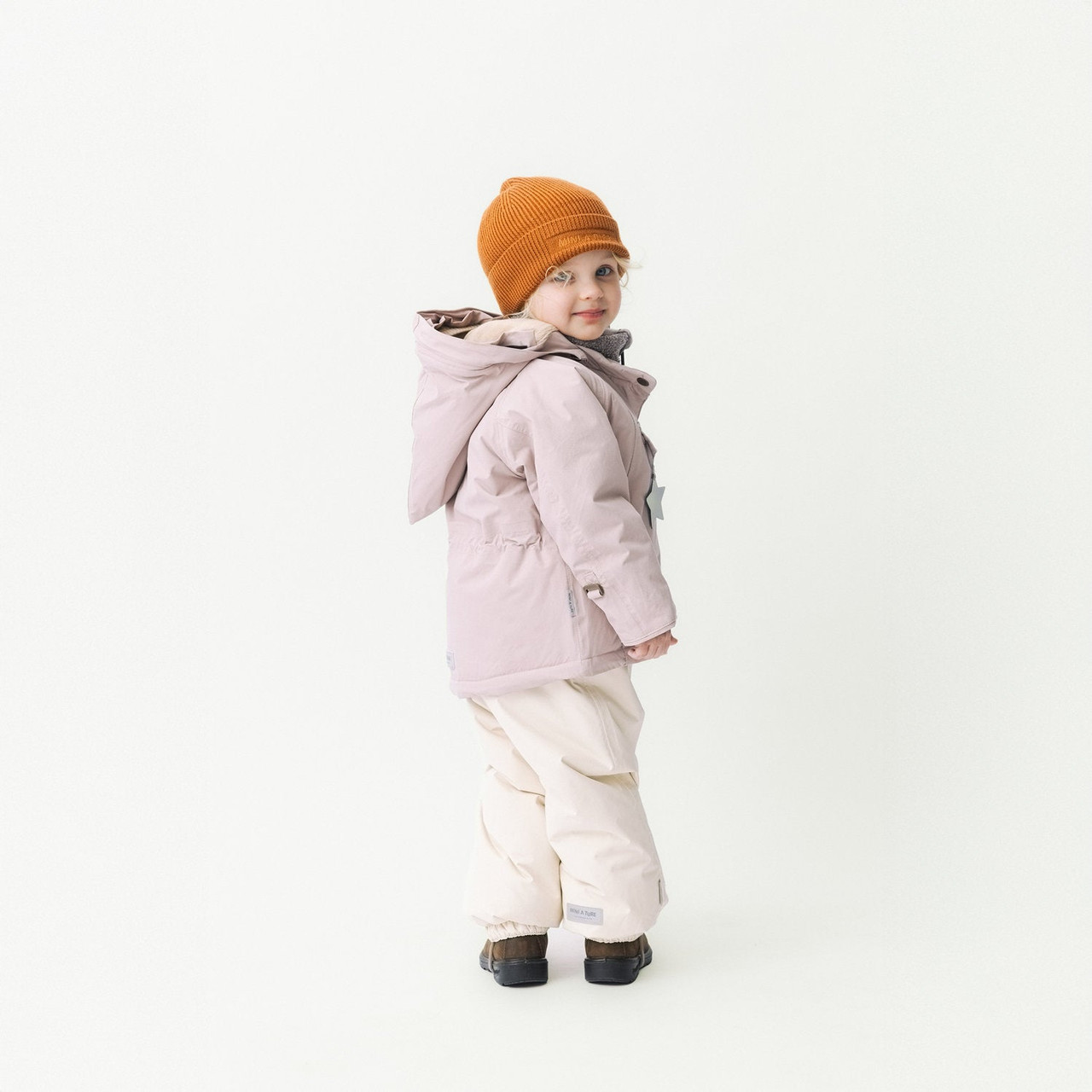 Mini A Ture Wang Fleece Lined Winter Jacket 25FW Cloudy Rose