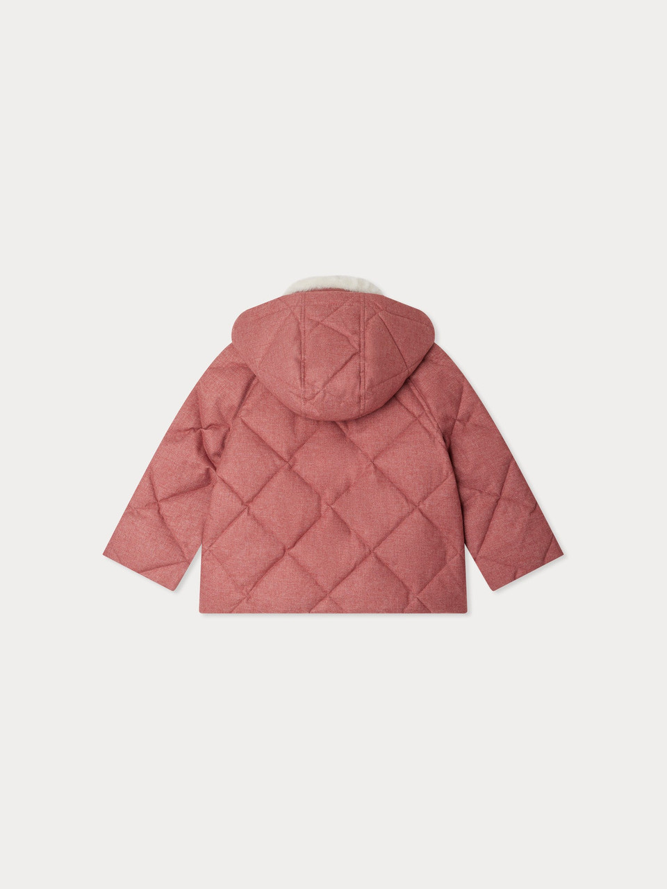 Bonpoint 中綿ジャケット 10A Bonpoint Janice Down Jacket With Faux Fur Collar 25FW