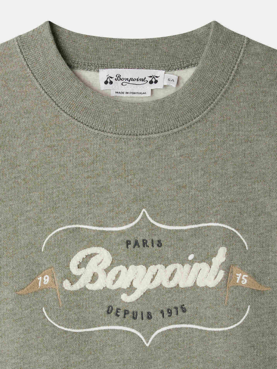 Bonpoint Sweatshirt With Bonpoint Logo Embroidery 25FW