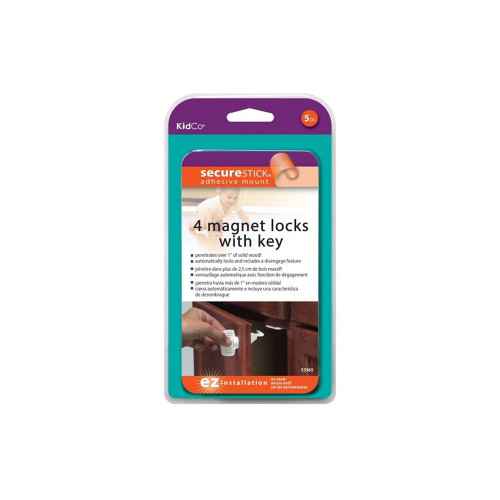 KidCo 4 Magnet Locks with Key 5P 210000002868 KidCo 4 Magnet Locks with Key 5P 210000002868
