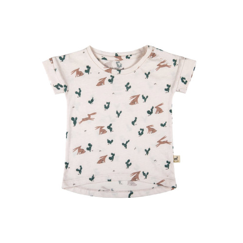 Red Caribou Teardrop T-Shirt Prickly Rabbit Blush red-caribou-teardrop-t-shirt-prickly-rabbit-blush