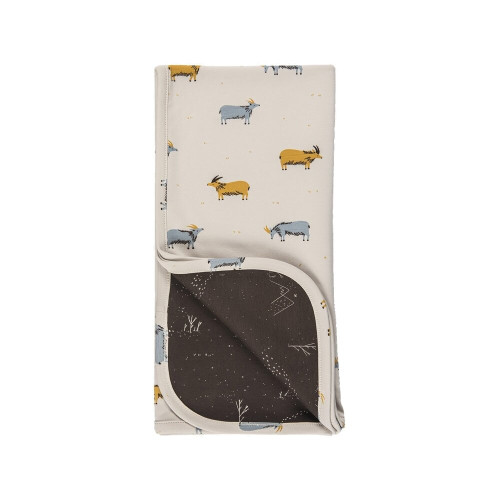 Red Caribou Double sided blanket F/W19 Golden blue goat 210000013808