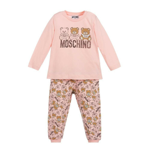 Moschino Teddy Shadow T-shirt And Skirt Set 3A