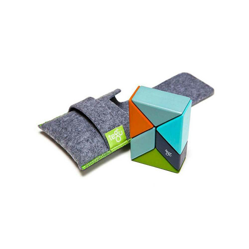 Tegu Magnetic Wooden Blocks Pocket Pouch Prism 6P 210000003008
